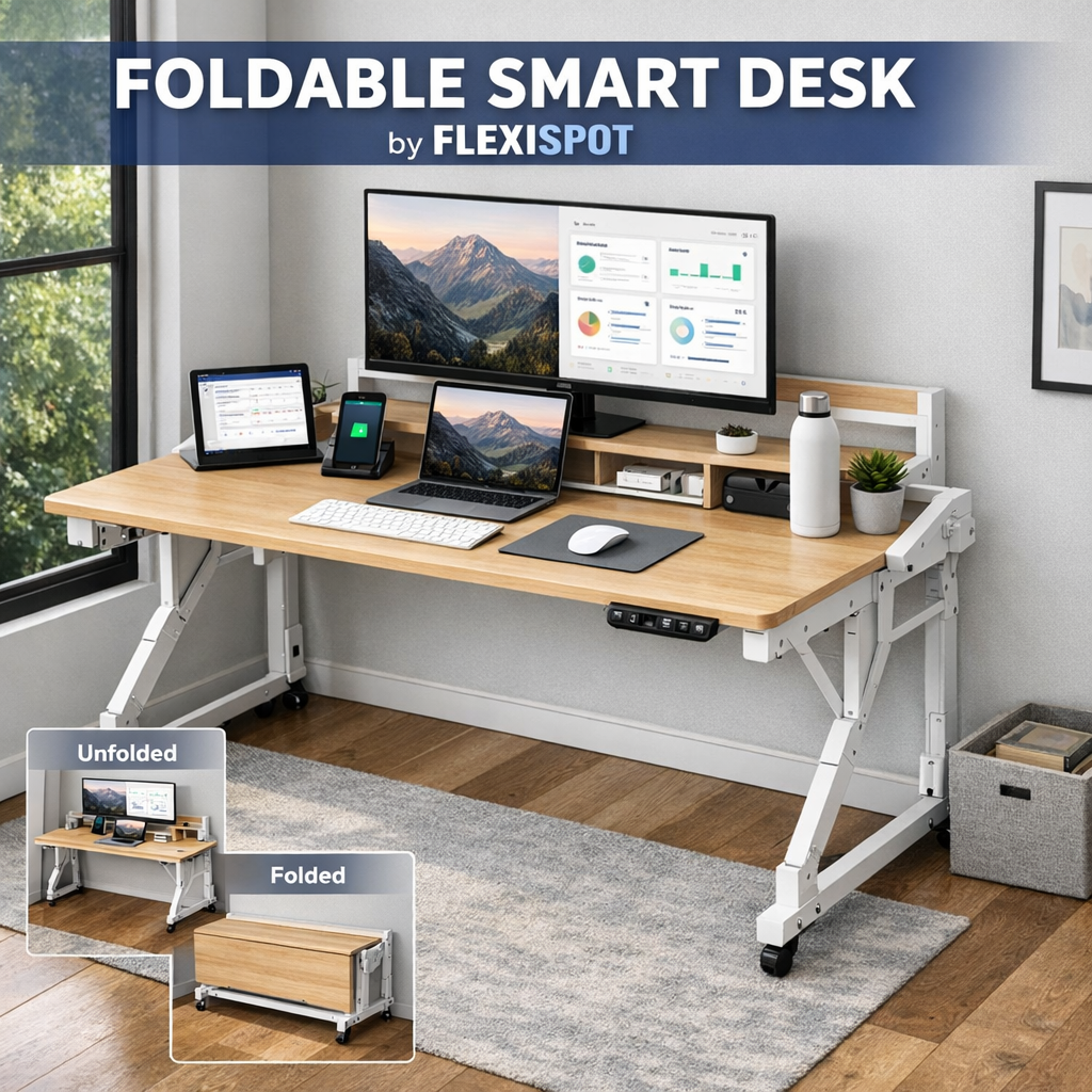Foldable Smart Desk By Flexispot