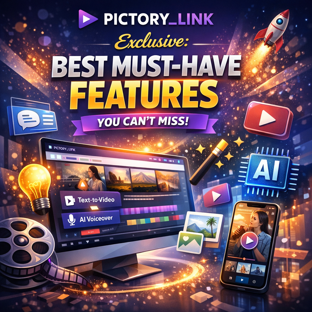 Best AI Video Tools Like VideoGen in 2026 for Creators, Teams, and Productivity Illustration of PICTORY_LINK Exclusive: Best Must-Have Features You Can’t Miss
