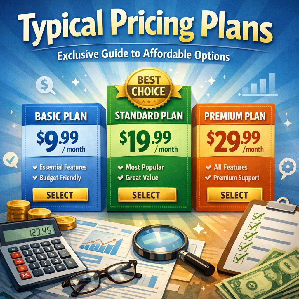 Illustration of Typical Pricing Plans: Exclusive Guide to Affordable Options